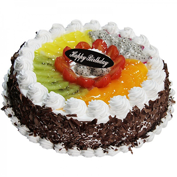 幸福果园-圆形水果蛋糕